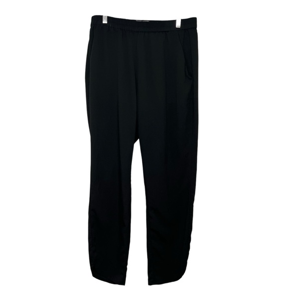 Marine Layer Allison Black Modal Blend Pull On Dolphin Hem Ankle Pants Women’s M - Picture 2 of 10